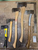 Full view of all five axes on workbench