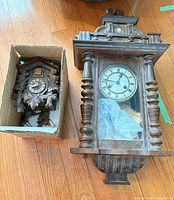 Overview of both clocks showing sizes and styles