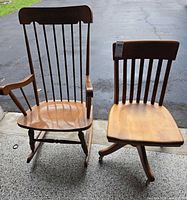 Front view of both chairs together