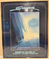 Full view of framed George Sumner poster