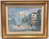 Full view of framed painting