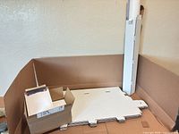 overall view of poster mailers, CD mailers inside large box