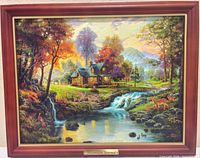 Framed canvas art unlit