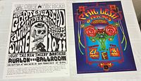 Both posters side by side showing full designs and scale