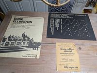 Overview of three posters/flyer laid on table
