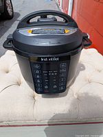 Front view of Instant Pot showing control panel