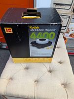 Front of original Kodak Carousel 4400 projector box