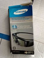 Front view of sealed Samsung 3D Active Glasses box