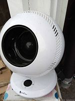 Front view of spherical pureFlow humidifier fan on base