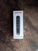 Retail box front showing Smart Pen scanning dictionary pen