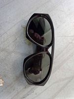 Front view of black Zenni sunglasses showing frame style and lenses