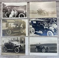 Composite showing all six postcards laid out