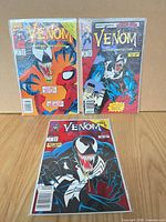 Group view of all three Venom: Lethal Protector issues (#1, #2, #6) bagged & boarded