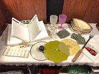 Group shot of all items laid out on table