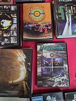 Front covers showing four distinct Marillion DVDs