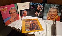 Five Perry Como LP sleeves displayed; shows all album covers
