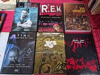 Front covers of all six concert DVDs