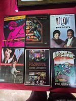 Front covers of all six DVDs arranged in two rows