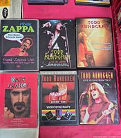 Front covers of all six DVD cases laid out