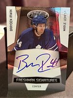 Front of Brayden Irwin Freshman Signatures autographed card