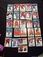 Full group shot of 25 Montreal Canadiens trading cards