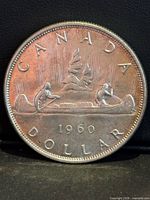 Reverse of 1960 Voyageur silver dollar