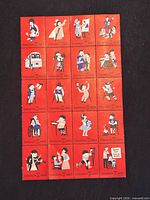 Full pane showing 20 red Easter Seals