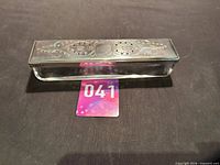 Full view of box showing engraved lid design