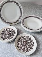 Fontebasso bowls and Biltons plates displayed together