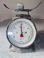 Front view showing Leopold dial and stainless body