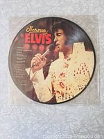 Full view of Elvis picture disc in sleeve