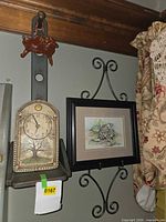 Overall view of wall grouping showing all items