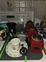 group shot of assorted kitchen items on stovetop