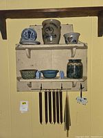 Overall view of shelf and all contents