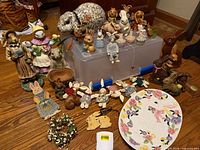 Full grouping of Easter rabbit decorations displayed
