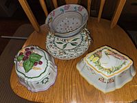 Group showing all four ceramic pieces