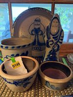 Group shot showing all five stoneware pieces