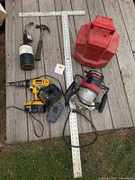 Group shot of all tools on deck