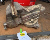 Left side view showing full Craftsman vise