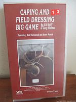 Front of clamshell case showing title