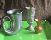 All three receptacles on tray