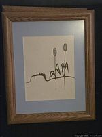 Front view of framed Clemence Wescoupe print