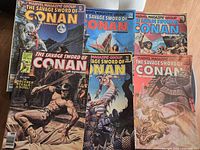 All six magazine comics laid out