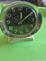 Front view of Westclox Baby Ben alarm clock showing dial and bezel