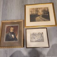 Group shot of all three framed pieces