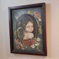 full view of framed painting front