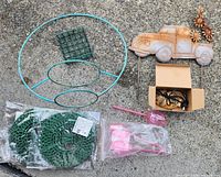 all items laid out on ground