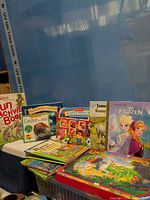 Front view showing main selection of children’s books