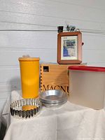 Group shot of all items on table