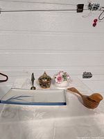 Group shot of all five items on table